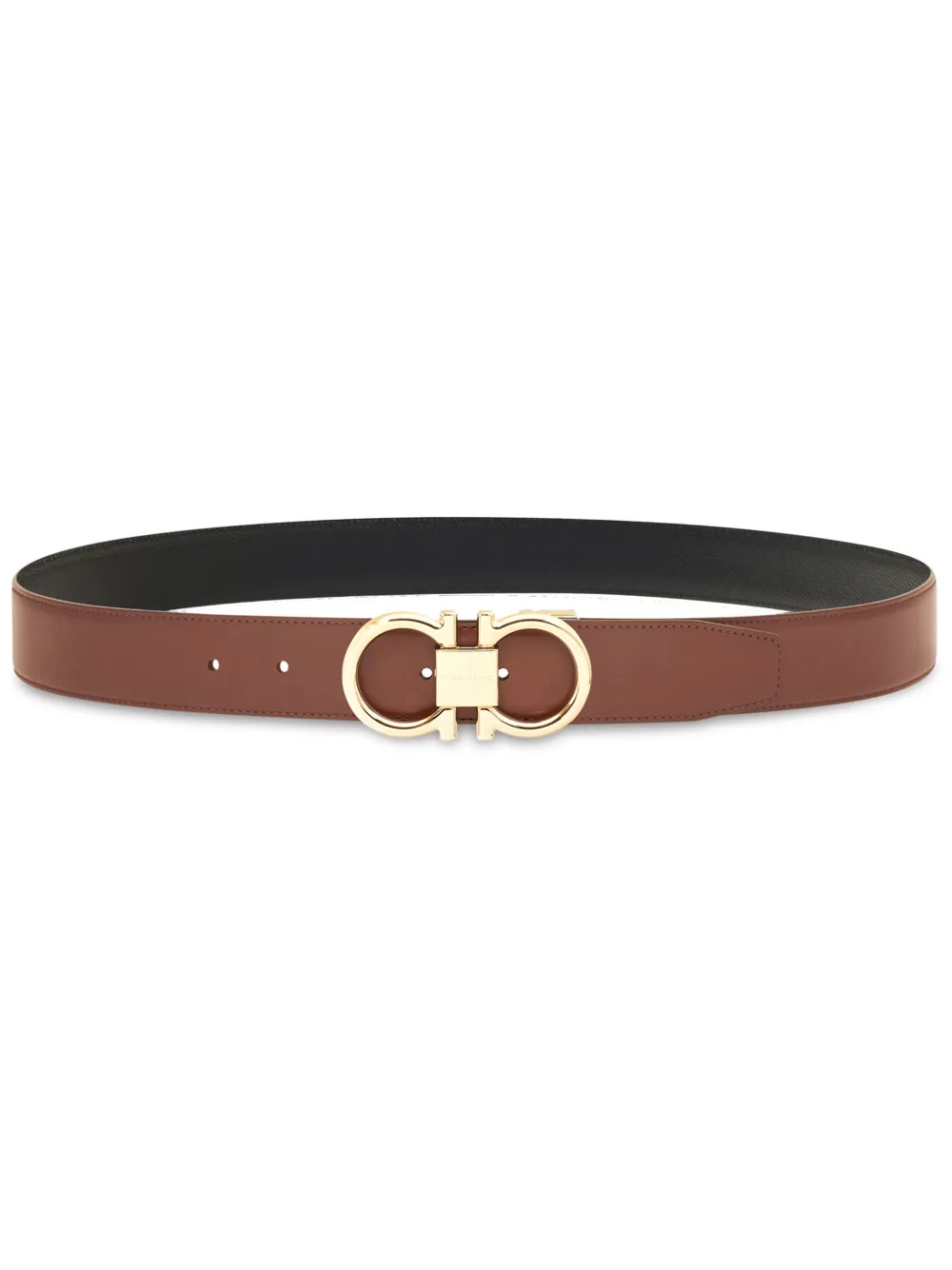 Ferragamo Gancini Belt In Brown