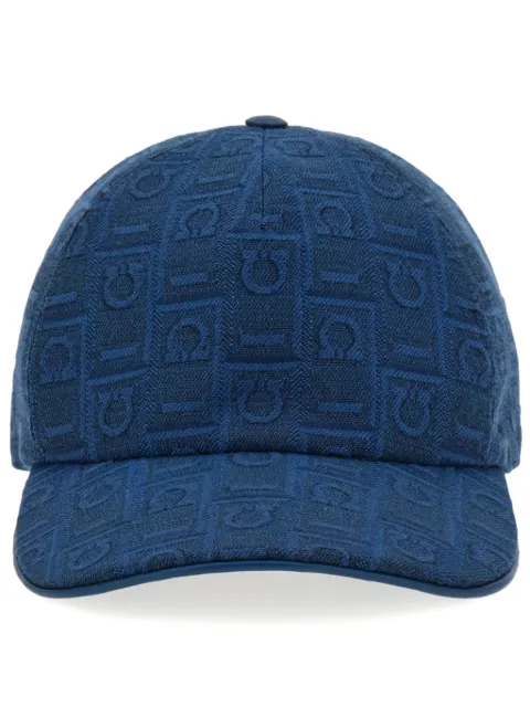 Ferragamo monogram-pattern cotton baseball cap