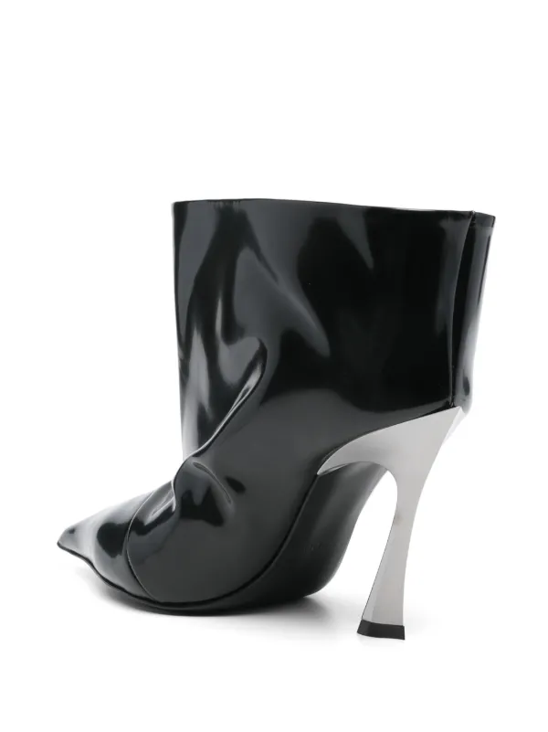 【関税込み】Mugler ブラック Fang 95 アンクルブーツ Mugler Fang 95mm アンクルブーツ | ブラック | FARFETCH JP