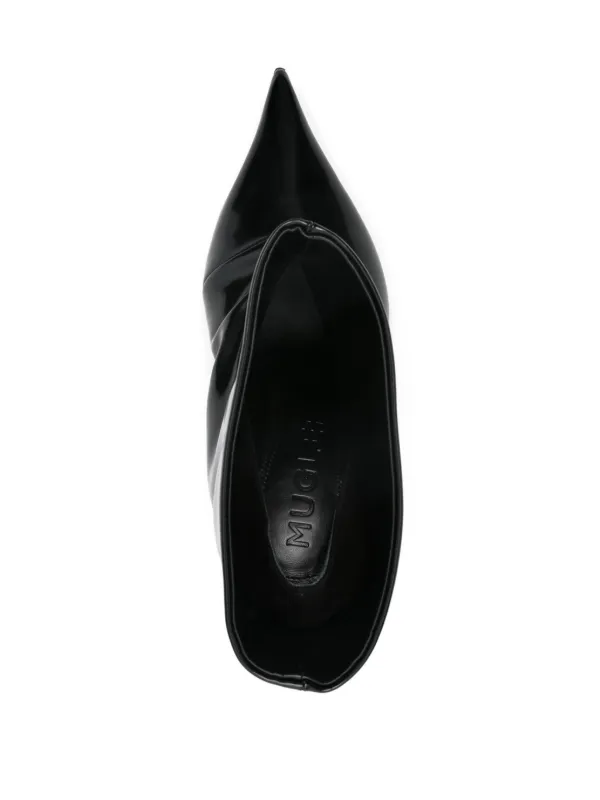 Mugler Fang 95mm アンクルブーツ | ブラック | FARFETCH JP