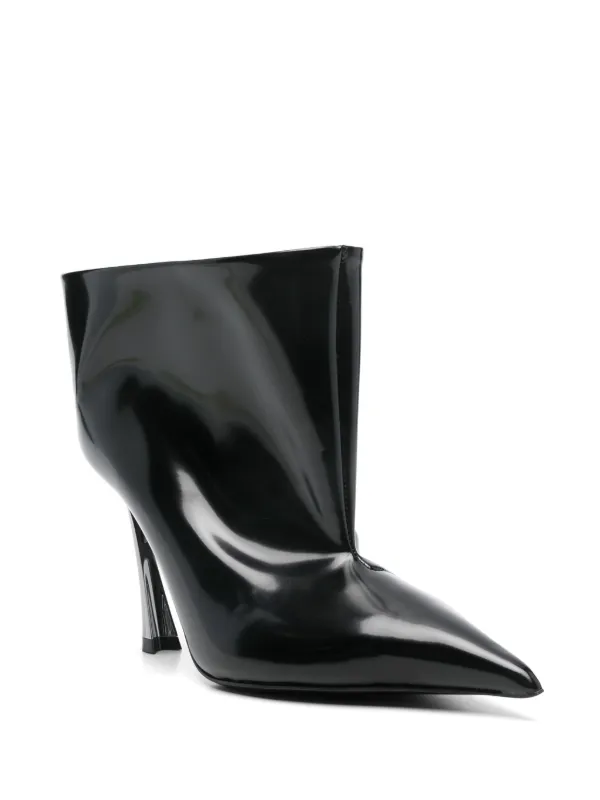 Mugler Fang 95mm アンクルブーツ | ブラック | FARFETCH JP