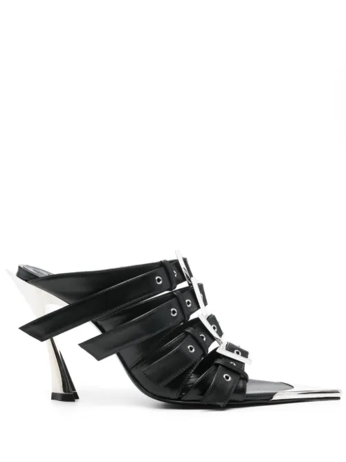 Mugler sandales Fang 95 mm - Noir - Mugler - Modalova