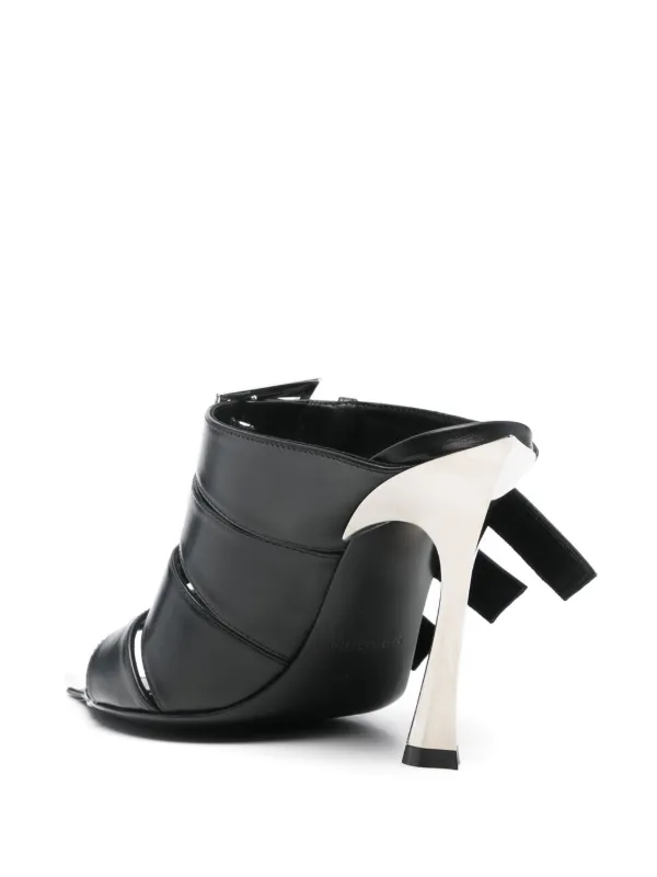 Mugler Fang 95mm サンダル | ブラック | FARFETCH JP