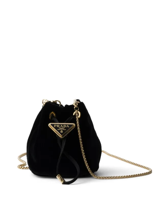 Authentic store Prada velvet handbag