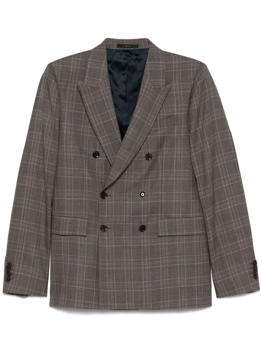 Paul Smith Geruite blazer Bruin