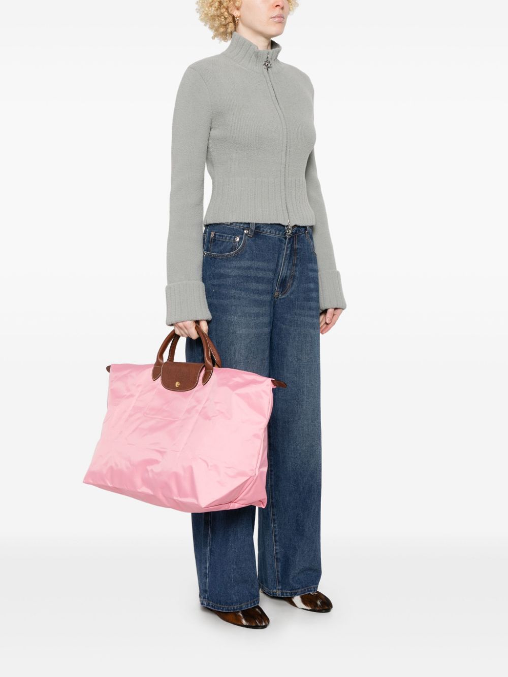 Longchamp Le Pliage kleine shopper - Roze