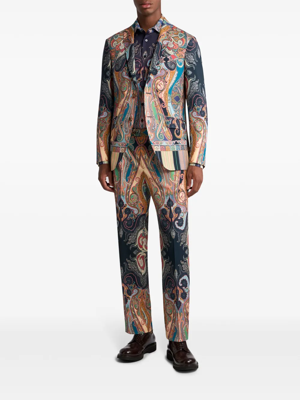 ETRO Blazer met paisley-print - Beige