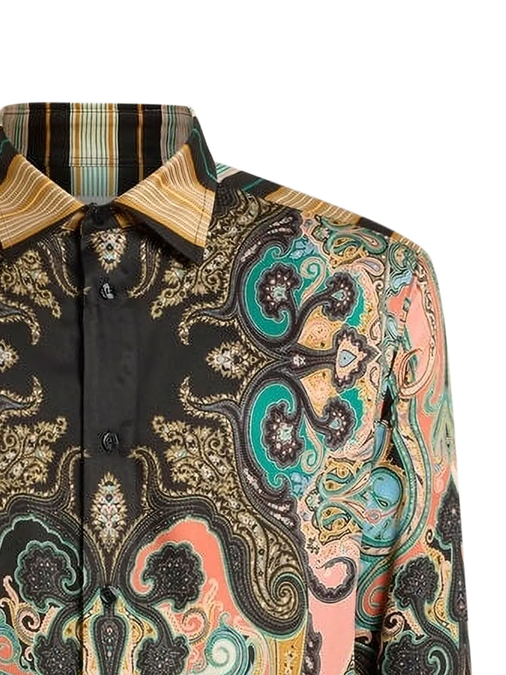 ETRO Overhemd met paisley-print - Zwart