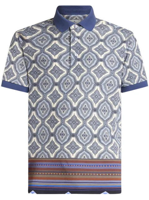 ETRO geometric-print polo shirt