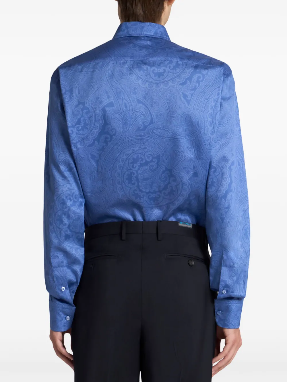 ETRO Overhemd met paisley-print Blauw