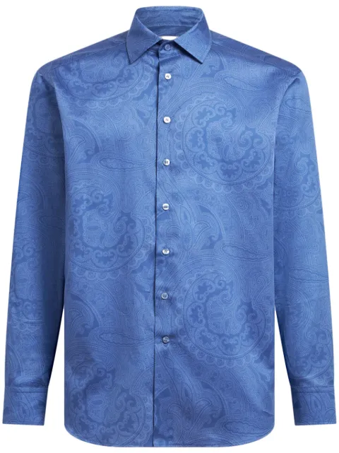 ETRO camisa con estampado de cachemira
