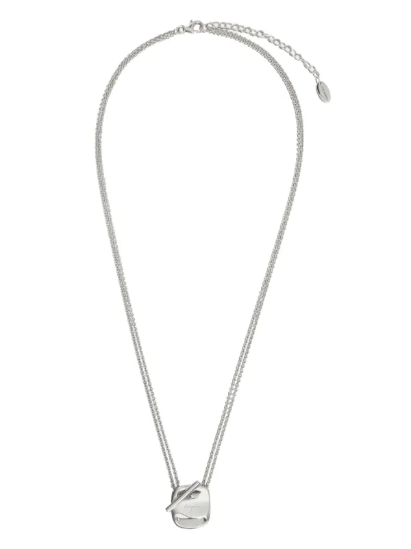 Ferragamo ヴァラ ネックレス S | シルバートーン | FARFETCH JP