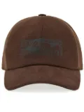 Ferragamo logo-print cap - Brown