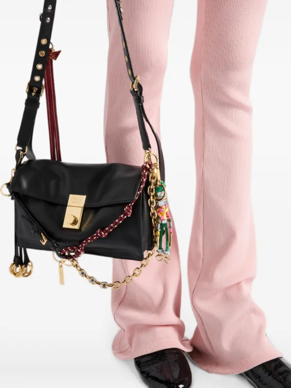 Prada ソフトサウンド レザーショルダーバッグ S | ブラック | FARFETCH JP