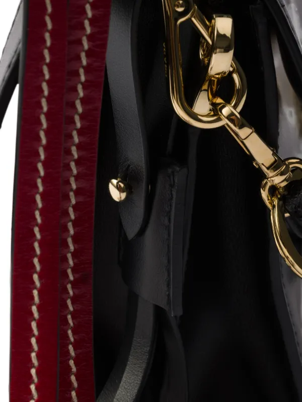Prada ソフトサウンド レザーショルダーバッグ S | ブラック | FARFETCH JP