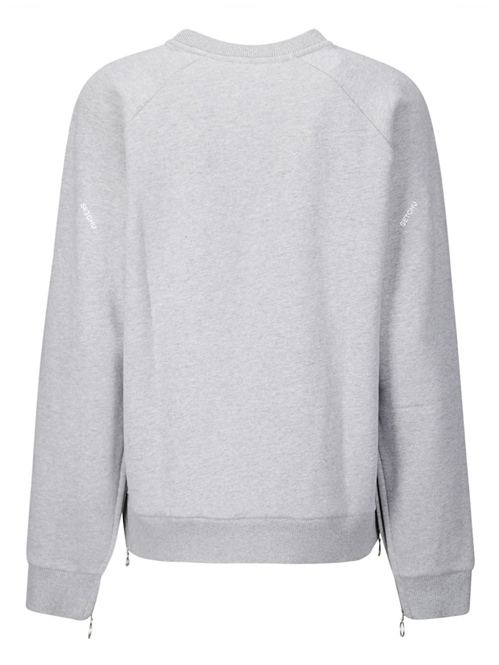 Setchu Sweater met geborduurd logo - Grijs