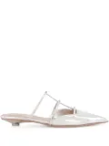 Valentino Garavani 20mm Palladium mules - Silver