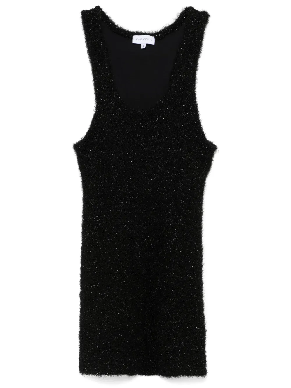 textured-finish mini dress