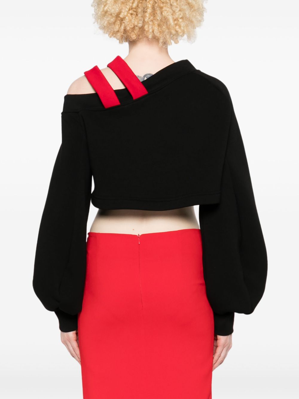 Ioana Ciolacu Off-shoulder top Zwart