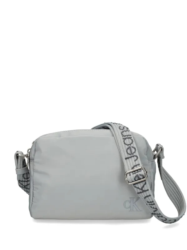 Calvin Klein Jeans logo-print Crossbody Bag Grey FARFETCH NZ