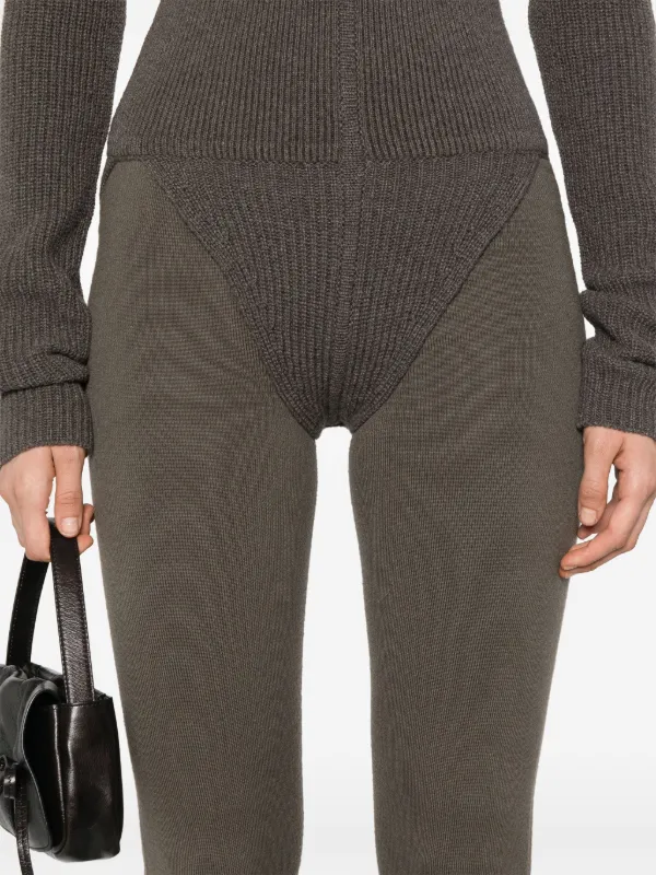 Rick Owens Knitted Leggings | Brown | FARFETCH BN