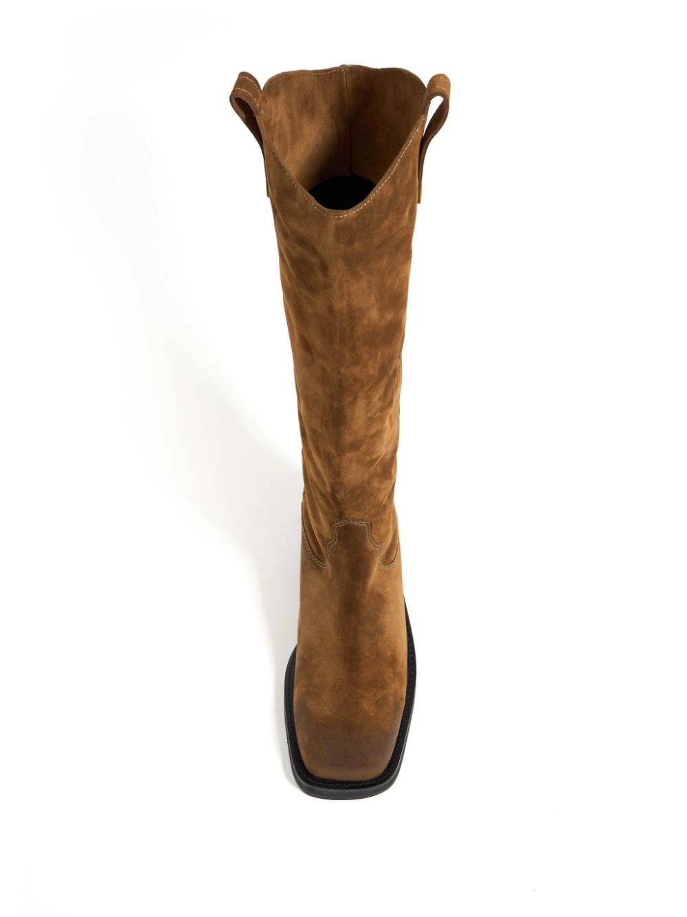 Bimba y Lola 45mm split leather cowboy boots Brown