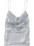 Bimba y Lola metallic-finish top - Grey