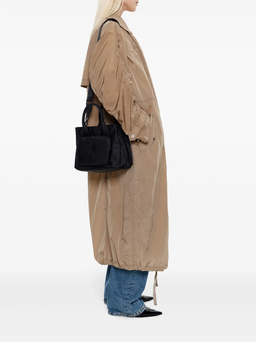 Bimba y Lola medium zip-pocket tote bag - Zwart