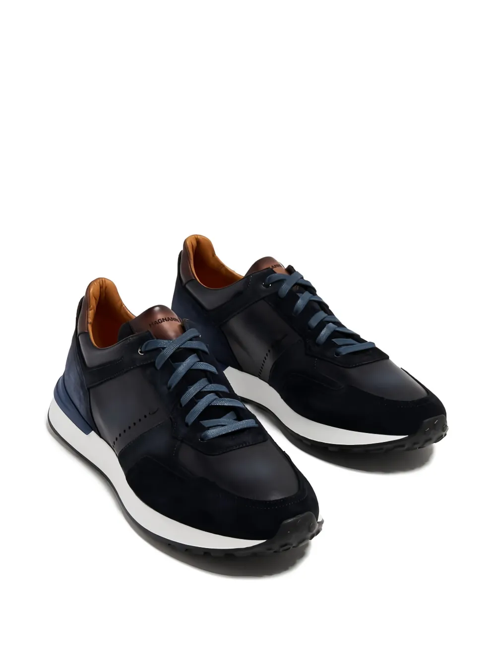 Magnanni suede leather-panel sneakers | Low-Tops | Image 2