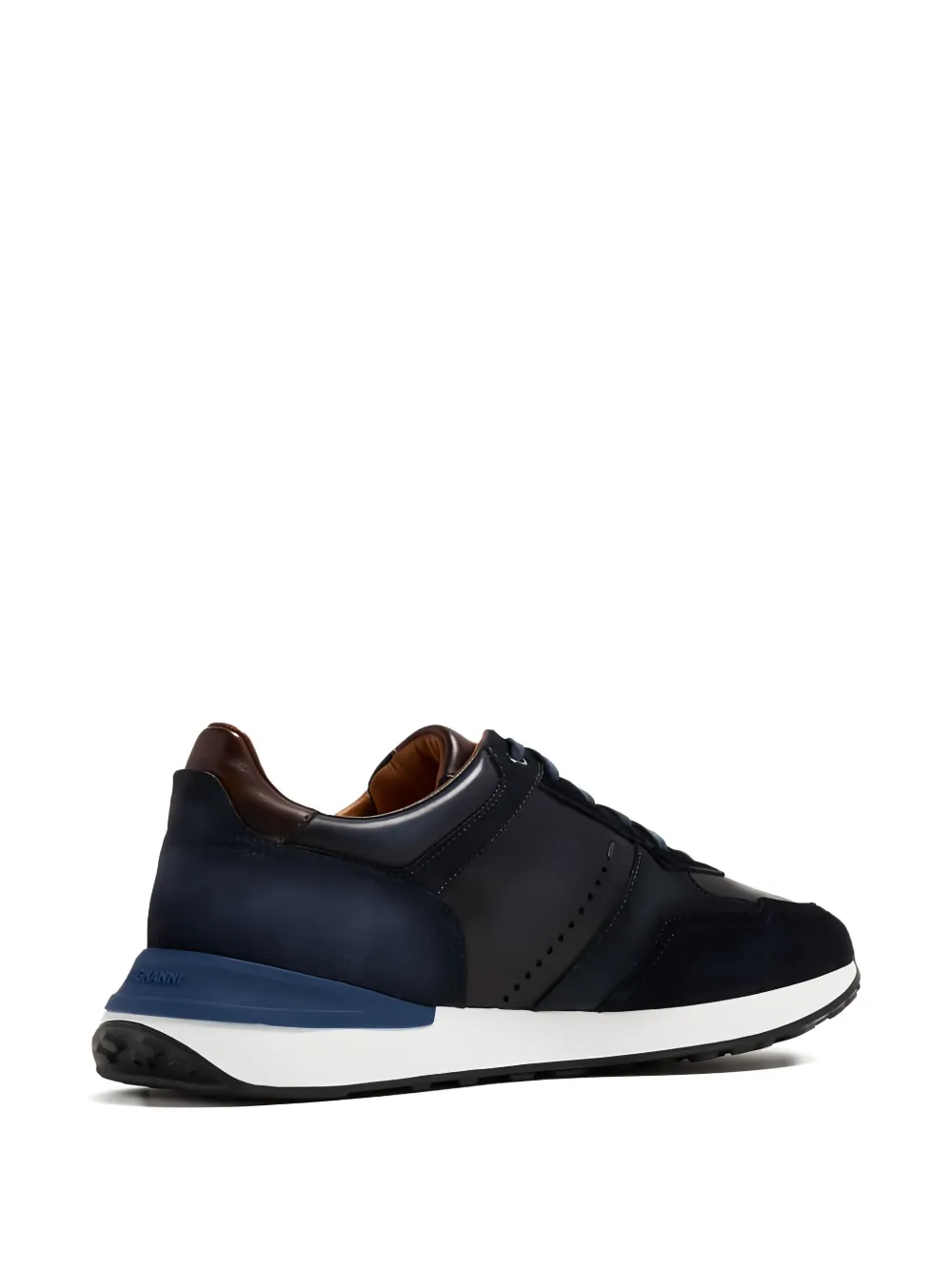 Magnanni Sneakers met suède vlak Blauw