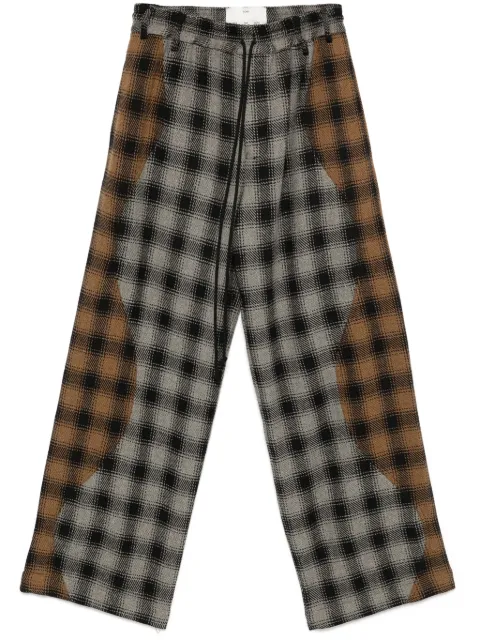 Song For The Mute tartan-check trousers