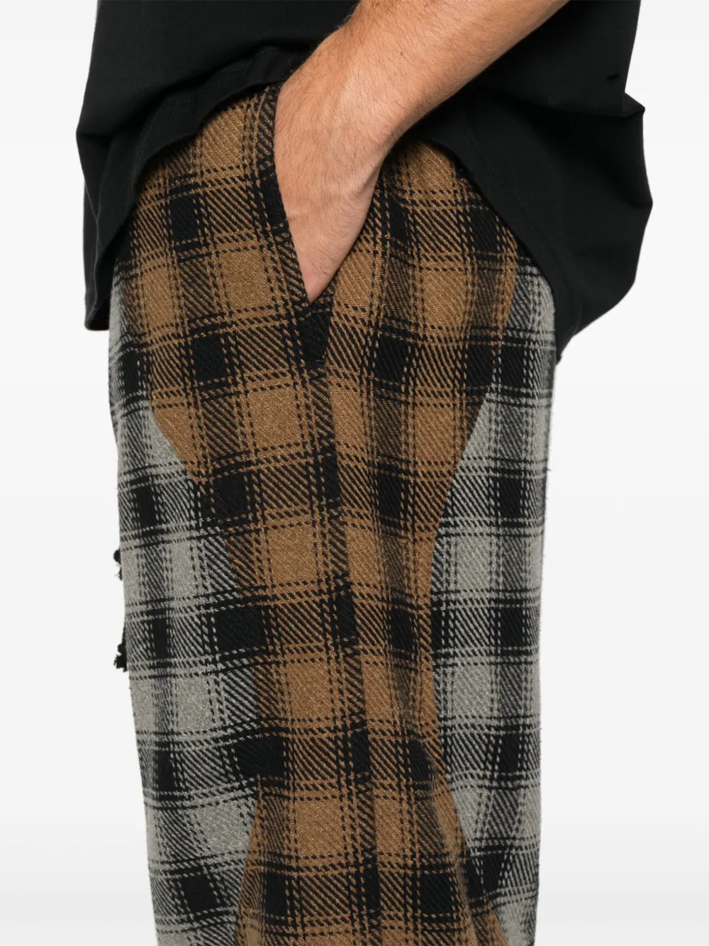 Song For The Mute Broek met tartan ruit Grijs