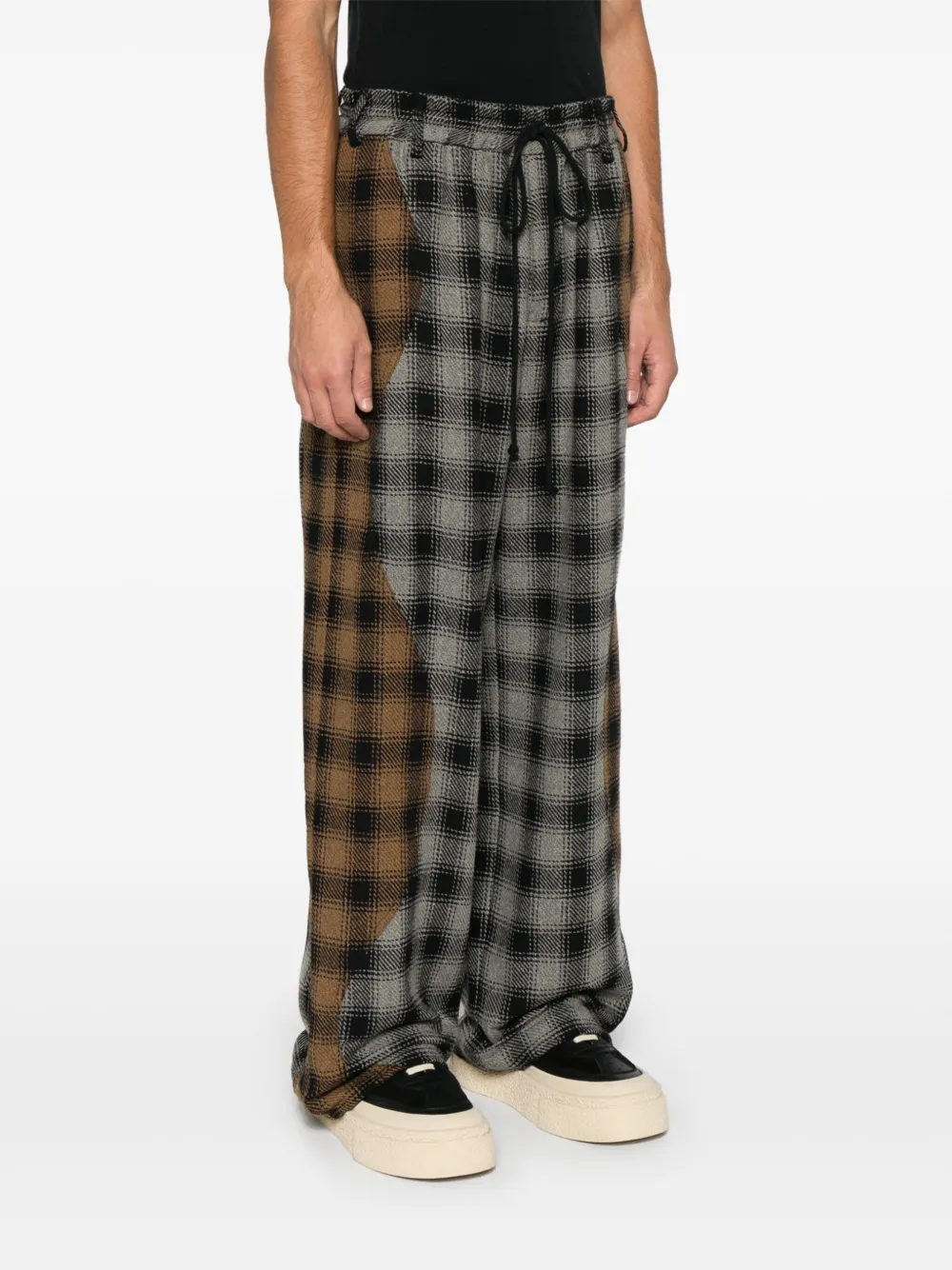 Song For The Mute Broek met tartan ruit Grijs