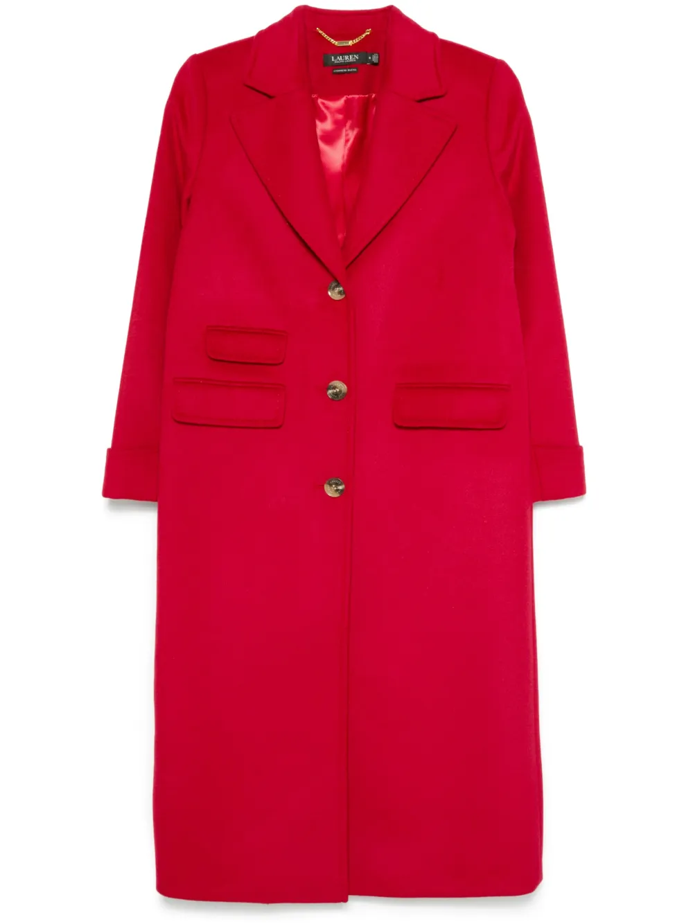 Lauren Ralph Lauren single-breasted coat - Red