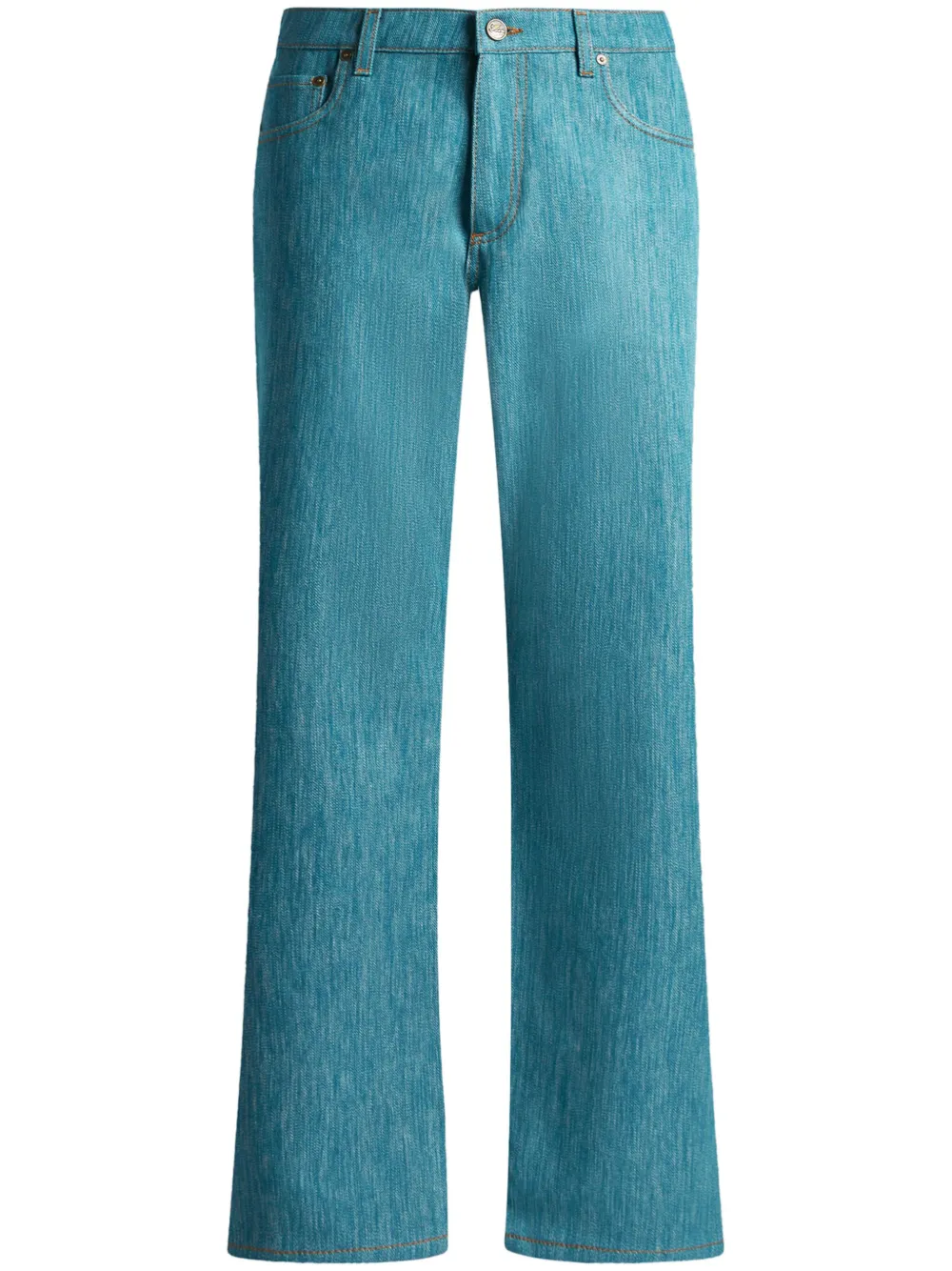 ETRO Jeans met Pegaso-knoop Blauw