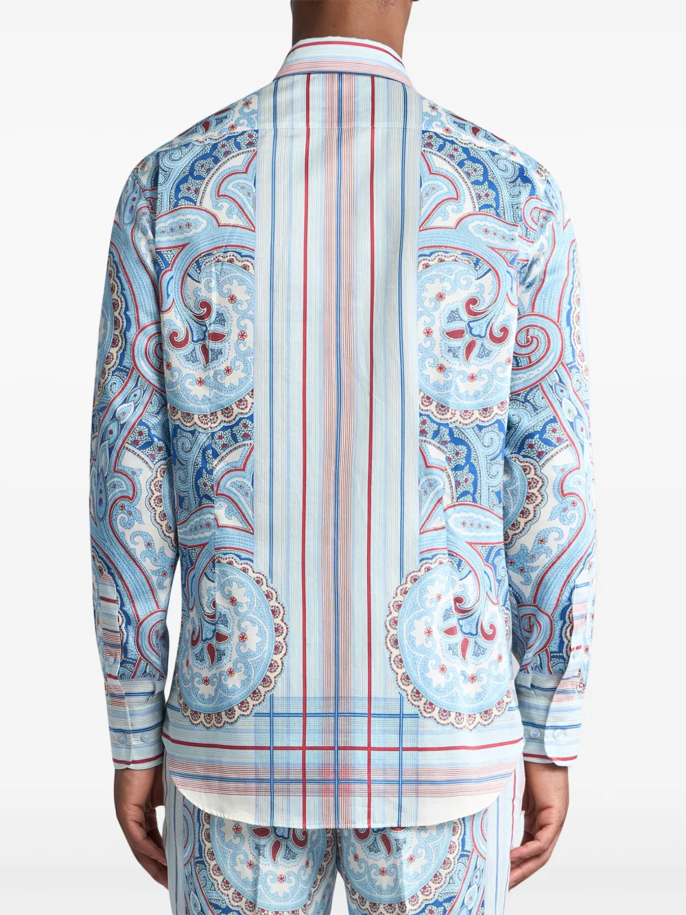 ETRO Overhemd met paisley-print Blauw