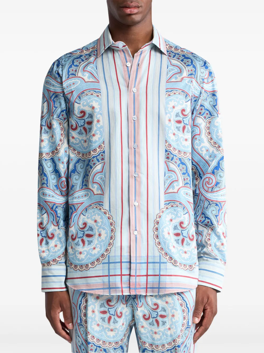 ETRO Overhemd met paisley-print - Blauw