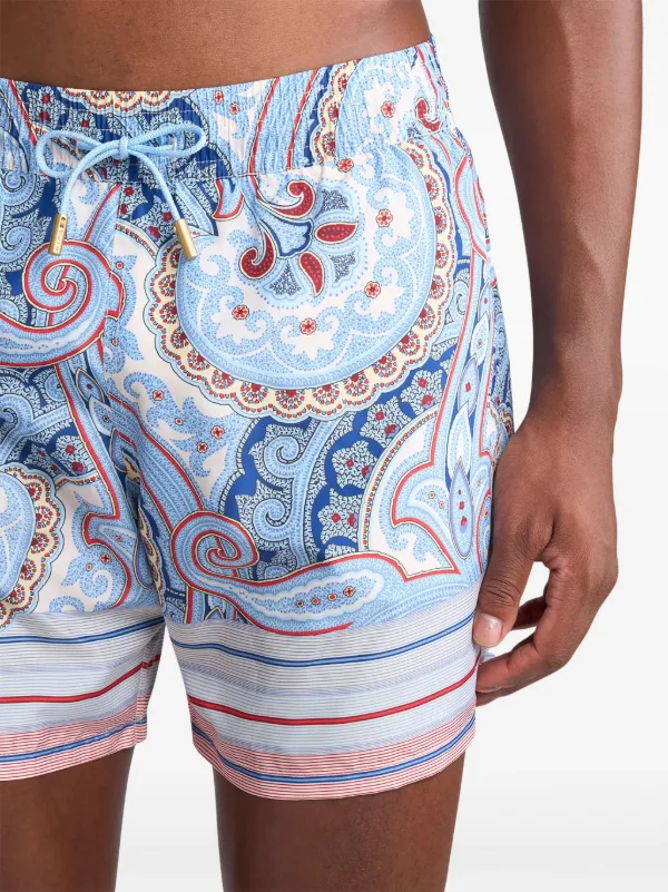 ETRO paisley-print Swim Shorts | Blue | FARFETCH