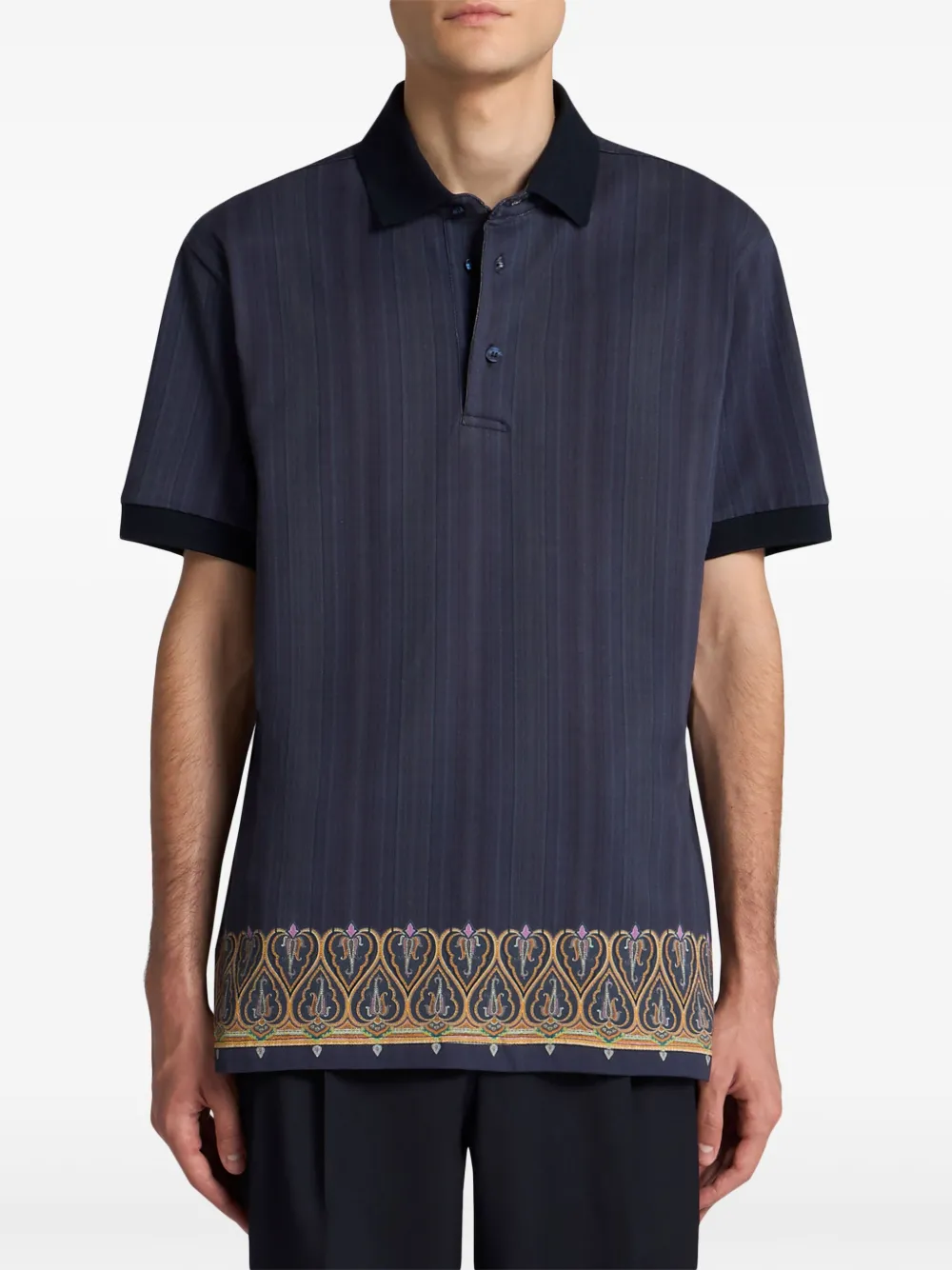 ETRO Gestreept poloshirt - Blauw