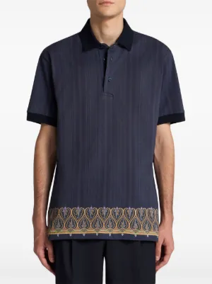 Tシャツ・カットソー ETRO FW23 SLIM FIT SHIRT (11831_95710200) Etro Silk Jacquard Geometric Floral Shirt | Liberty