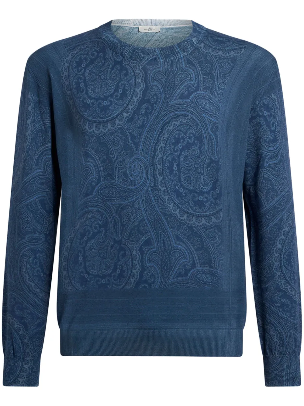 paisley silk-cashmere sweater