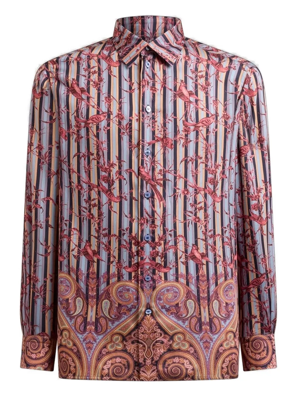 ETRO bird-print shirt | Blue | Image 1