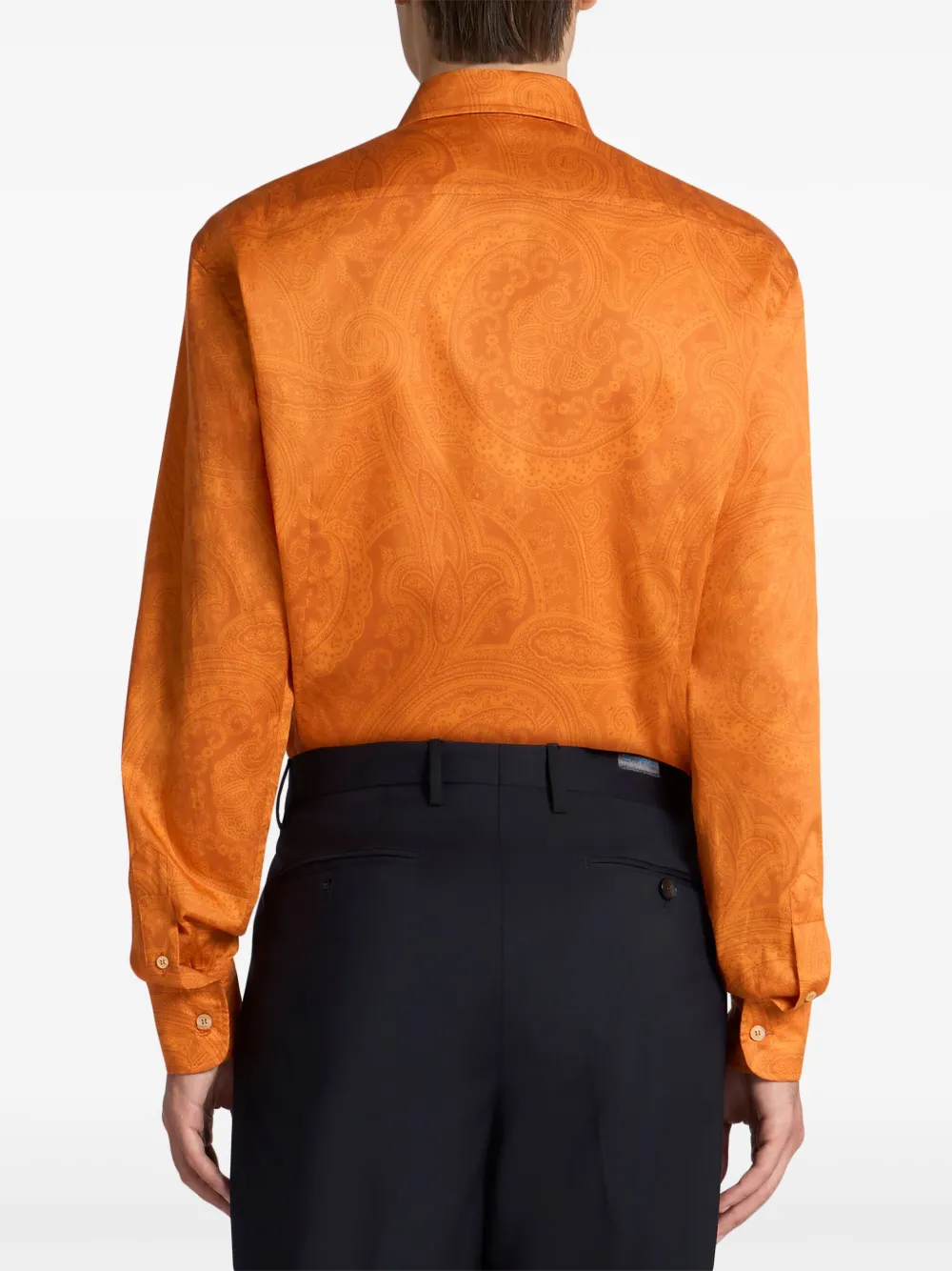 ETRO Overhemd met paisley-print Oranje