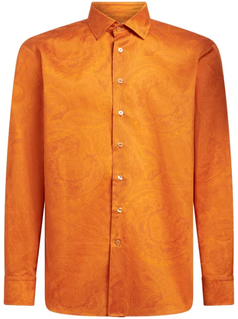 ETRO camisa con estampado de cachemira