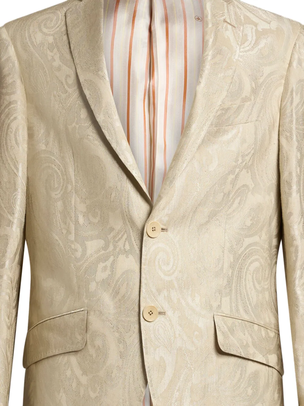 ETRO Blazer met paisley-jacquard - Beige