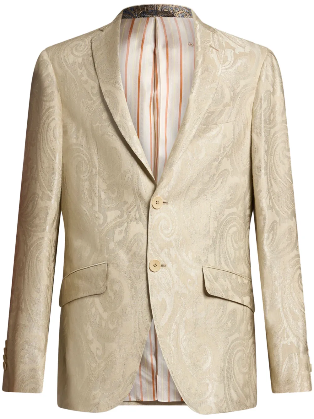 ETRO Blazer met paisley-jacquard Beige