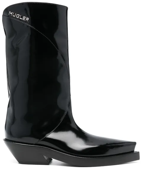 Mugler botas Santiag con tacón de 55mm
