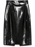 Mugler faux-leather mini skirt - Black