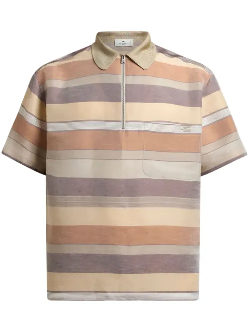 ETRO polo à rayures - Tons neutres - ETRO - Modalova