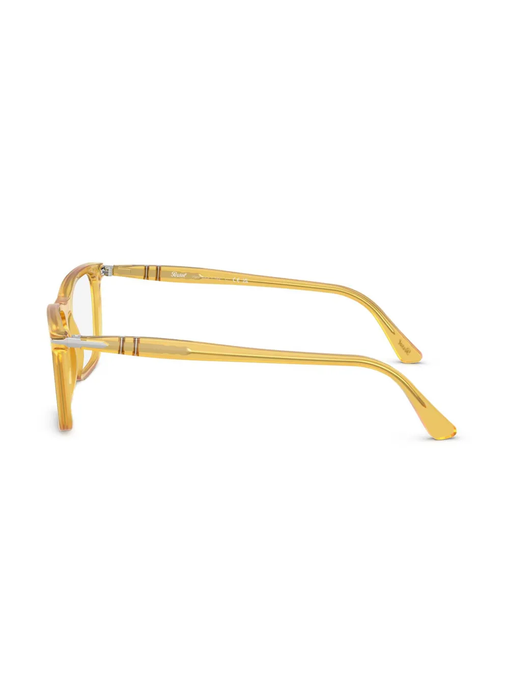 Persol Bril met doorzichtig montuur Geel